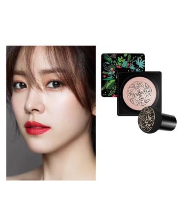 Concealer Whitening Moisturizing Air-Permeable Natural Brighten Face Base Tone Mushroom Head Air Cushion Foundation BB Cream-Light Skin Tone