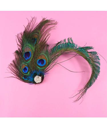 Beaupretty Feder Haircap Fascinators - Stylish Pfau Flapper Headdress for Women & Girls | Party Headgear & Hair Jewelry - Buy Online on GoSupps.com