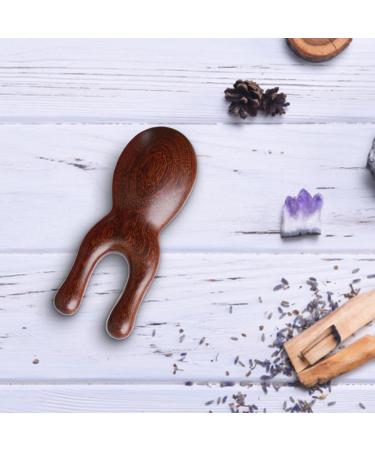 Brown Wood Facial Massage Device | Ergonomic Portable Massager for Smooth Skin - Natural Wood Tool for Face Nose Ear & Mouth Massage - Buy Online on GoSupps.com