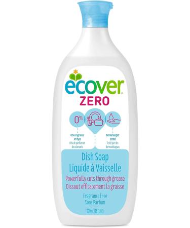 ECOVER Fragrance-Free Liquid Dish Soap 25 Fl Oz - Pack of 6 | Naturally Derived - Buy Online on GoSupps.com