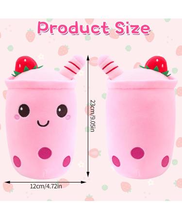 Guiffly Bubble Tea Plush Boba Fluffy Cuddle Pillow Toy - Pink - Buy Online on GoSupps.com