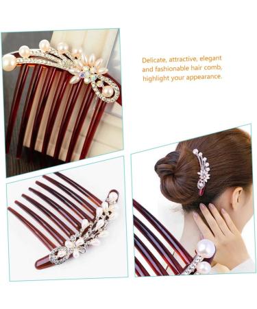 minkissy Seven- Hair Comb Pearl Hair Accessories Bridal Headband Bridal Hair Side Comb Bridal Headpieces for Wedding Hair Combs Korean Version Rhinestones Pearl Rhinestone Bride - Buy Online on GoSupps.com