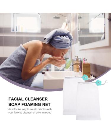 FRCOLOR 10pcs Soap Foaming Net - Exfoliating Mesh Bags for Bubble Foam & Cleansing | Travel Soap Pouches - Buy Online on GoSupps.com