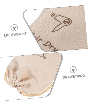 Ciieeo Linen Bags Traveling Bags Blowdryer Travel Bag for Shoes Linen Hair Dryer Bag Burlap Bag Drawstring Storage Box - Buy Online on GoSupps.com