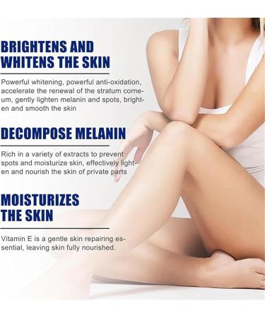 EXQST Whitening Cream for Intimate Area Bleaching Cream for Black Skin Dark Spot Correcting Cream Lightening Cream for Face and Body - Buy Online on GoSupps.com