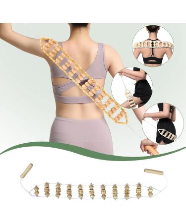 Professional Wooden Massage Tools | Body Shaping & Muscle Regeneration | Manual Massage Belt & Back Roller - Buy Online on GoSupps.com