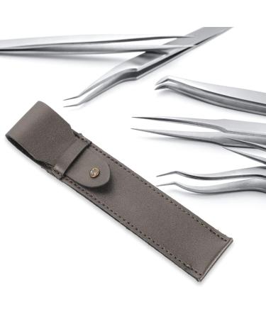 Fomiyes 3-Compartment Storage Bag for Tweezers | Eyelash Tweezers Holder & Accessory Box | Perfect for Eyelash Extensions | 22x3x0.8cm - Buy Online on GoSupps.com