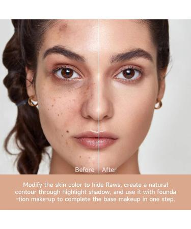 DAGEDA 3-in-1 Contour Palette with Concealer, Contour, and Face Powder - Waterproof, Long Lasting, and Natural Finish for Women - Buy Online on GoSupps.com