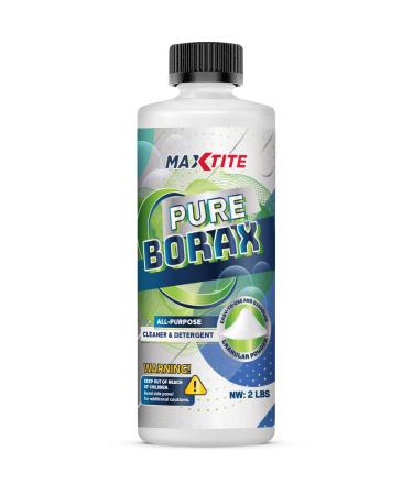 MAXTITE 2lbs Borax, Multipurpose Cleaner, Borax Powder, Laundry Booster, Washing Powder, Borax Laundry Booster, Borax Powder for Laundry, Borax for Slime, Borax Powder for Slime, Detergent Booster