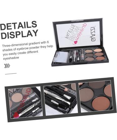 Beavorty 1 Set Eyebrow Powder Set Waterproof Matte Eyeshadow Makeup Accessory Eyebrow Pencil Eyebrow Stickers 1 count (Pack of 1) As Shown - Buy Online on GoSupps.com