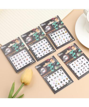 Nail Stickers Decals - Kamado Tanjirou/Nezuko Zenitsu Inosuke Anime Design - 5 Sheets Nail Foils & Vinyls Accessories - Buy Online on GoSupps.com