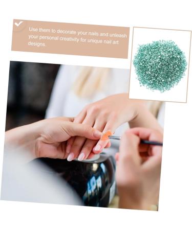 Healvian 1 Nail Gravel Accessories for Nail Accessories Lithops Crushed Decor for Nail Art Nail Art Supplies Diamond Drawing Charms Irregular Nail Charms Nail Art Decors Glass 20.00X12.00X2.00CM Green - Buy Online on GoSupps.com