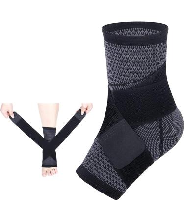 CPFITT Ankle Support for Ligament Damage & Sprained Ankle Ankle Brace for Women & Men Adjustable Breathable Ankle Braces for Plantar Fasciitis Achilles Tendinitis Recovery One Size Black