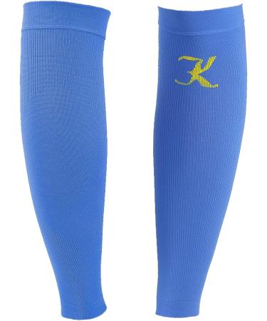 KEKING Calf Compression Sleeves 20-30mmHg for Men & Women - 2 Pairs Blue S/M - Running, Shin Splint, Calf Pain Relief, Varicose Veins - Nursing, Travel Support - Buy Online on GoSupps.com