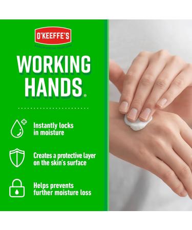 O Keeffe s Working Hands Value Tube 190ml (2 Pack) Hand Cream for Extremely Dry Cracked Hands | Non-Greasy Unscented & Instantly Boosts Moisture Levels TUBE 190 ml (Pack of 2) - Buy Online on GoSupps.com