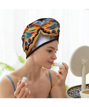 Painted Bread Coral Velvet Dry Hair Cap | Ideal for Home Travel Pool Parties & More - Shop Internationally - Buy Online on GoSupps.com