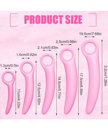 Buy 5 Size Silicone Pelvic Floor Muscle Dilator Set - Rose Red Personal Massager Trainer for Enhanced Pelvic Health | International Shipping - Buy Online on GoSupps.com