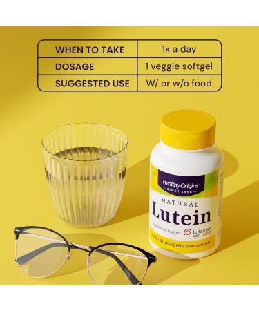 Healthy Origins Lutein 20 mg (Lutemax 2020 with Zeaxanthin Non-GMO Vegan Eye Support) 180 Veggie Gels 180 Count (Pack of 1) - Buy Online on GoSupps.com