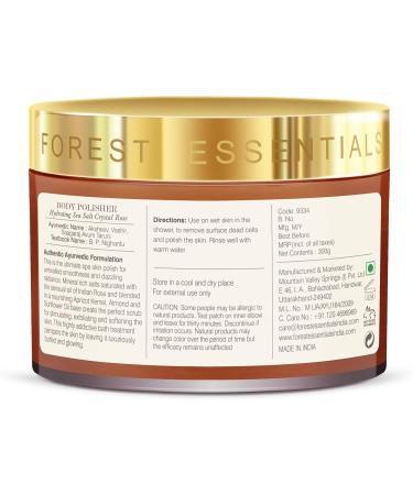 Forest Essentials Hydrating Sea Salt Crystal Rose Body Polisher 300g - Buy Online on GoSupps.com
