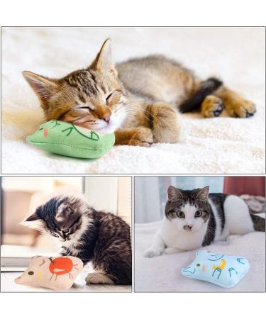 Dorakitten Catnip Toys for Indoor Cats - 5PCS Plush Chew Toys for Teething and Interactive Play | Catnip Filled Kitten Toy with Soft Material and Animal Shapes - Buy Online on GoSupps.com