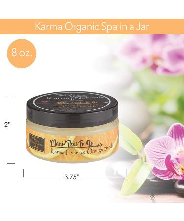 Karma Organic Essence Orange Scrub- prevents moisture loss and softens the skin - Buy Online on GoSupps.com