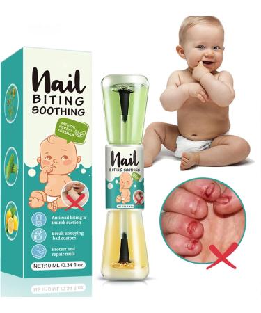 Stop Nail Biting | Anti-Thumb Sucking Bitter Nail Polish 10ml - Natural Bitter Nail Polish Moisturizing and Strengthening for Hand Health - Buy Online on GoSupps.com