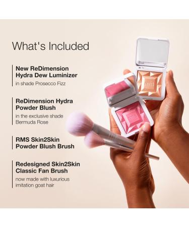 RMS Beauty Deluxe Glow Kit - Makeup Gift Set with Highlighter & Blush | Perfect Holiday Gift for Women - Buy Online on GoSupps.com