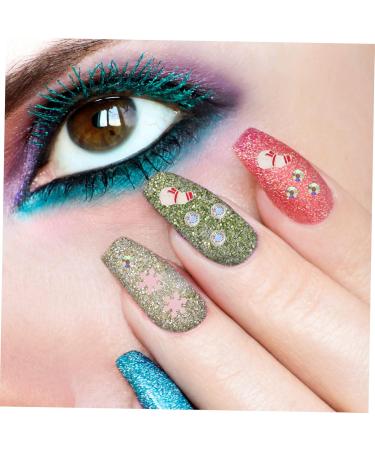 Mikinona 4 Boxes Nail Art Accessories Nail Diamonds Beads Christmas Stocking Suffers Diy Nail Art Decoration Christmas Nail Rhinestones Gems on Nails Nail Crystals Gems Alloy 3d Metal - Buy Online on GoSupps.com