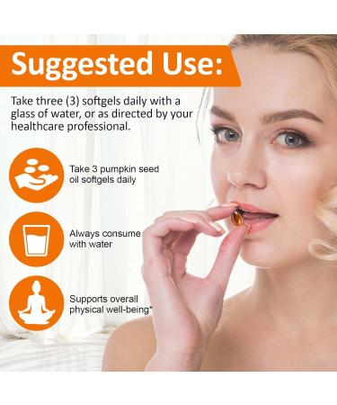 Frovetani Organic Pumpkin Seed Oil 2-in-1 Formula Pumpkin Seed Oil Capsules for Hair 300 Softgels Non-gmo - Buy Online on GoSupps.com