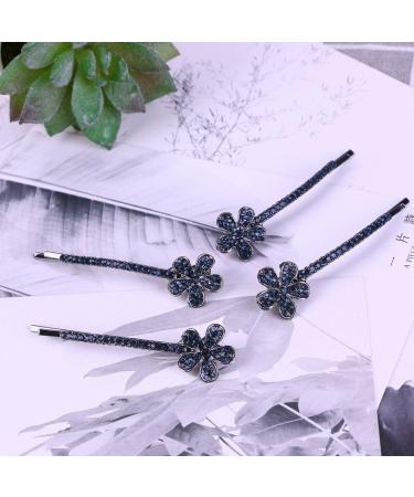 FRCOLOR 4 Pairs Crystal Bobby Pins Vintage Bobby Goody Barrettes for Women Diamond Headpiece Silver Barrettes Rhinestone Barrettes Silver Headpiece Tiara for Girls Bride Cut off Hair - Buy Online on GoSupps.com