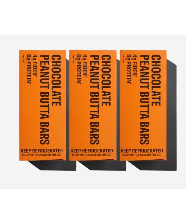 Mid-Day Squares Peanut Butta Protein Chocolate Bars, 1.16 Oz each, 3 Packs (36 Squares) | Made with Real Chocolate, 6g Plant Protein, 4g Fiber, Gluten Free, Plant-Based Peanut Butta 12 Count (Pack of 3)