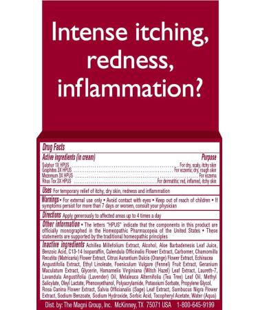 Natural Eczema Relief Gel 2oz | Calming Aloe Calendula Tea Tree Oil | Dermatitis & Eczema Lasting Relief | Steroid-Free Paraben-Free - Buy Online on GoSupps.com