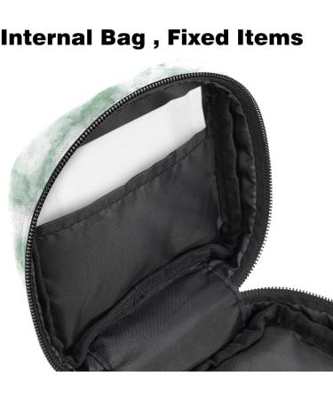 Portable Women's Binding-Up Bags | Menstrual Cup & Tampon Storage for Teens - Green Marble Design - Buy Online on GoSupps.com