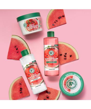 Garnier Fructis Watermelon Hairfood Moisturising 3-in-1 Mask - 390ml - Buy Online on GoSupps.com