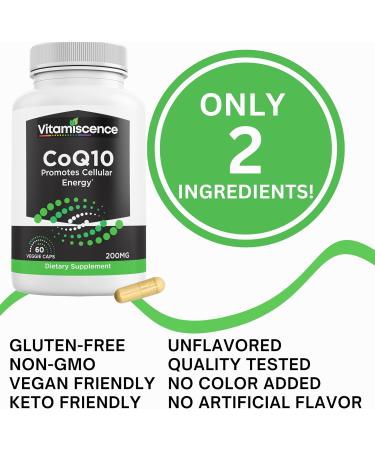 Buy CoQ10 200mg - 60 Capsules | Boost Cellular Energy & Antioxidant | Men & Women Supplements - Worldwide Shipping - Buy Online on GoSupps.com