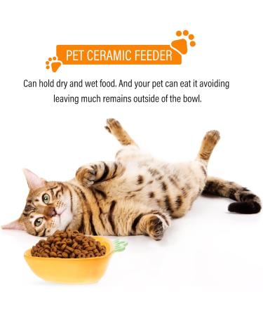 ULTECHNOVO Ceramic Carrot Food Bowl for Small Animals - Hamster Feeding Bowl - Buy Online on GoSupps.com