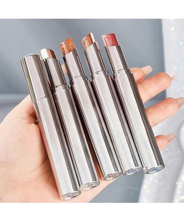 Waterproof Gradient Shimmer Eyeshadow 3color Stick Waterproof Shimmer Gradient Tricolor Eyeshadow Stick Effortless Eye Makeup 03Brown - Buy Online on GoSupps.com