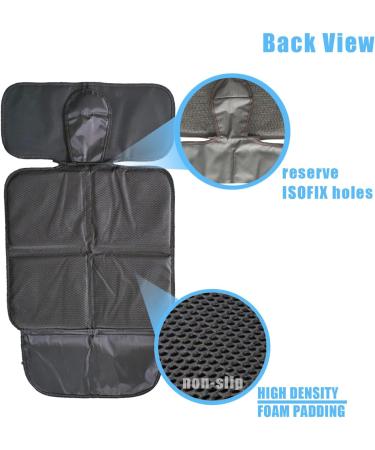 EMERSONGEARS Car Seat Protector 600D Waterproof Anti-slip Mat with Storage Bag | Universal Front & Rear Seats | Easy Install | Black Line - Buy Online on GoSupps.com