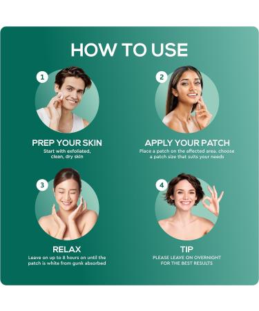 LivaClean (144 Count 3 Pack) Hydrocolloid Patches Hydrocolloid Patches for Face Hydrocolloid Gunk Catcher Hydrocolloid Covers - Buy Online on GoSupps.com