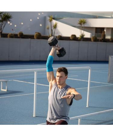 Bauerfeind Ellenbogen Sleeve - XL Sports Compression Elbow Support for Basketball Athletics & Impact Sports - Unisex Navy - Buy Online on GoSupps.com