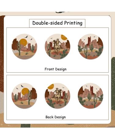 Sursurprise 36Pcs Desert Cupcake Toppers for Desert Cactus Baby Shower Decorations Arizona Wedding Western Cowboy Horse Birthday Party Supplies - Buy Online on GoSupps.com