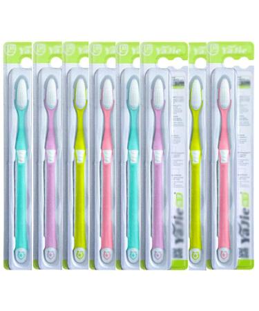 Zumaha loose soft rubber toothbrush hand toothbrush for sensitive teeth and gum return 8 pieces of toothbrushes for adult children clean