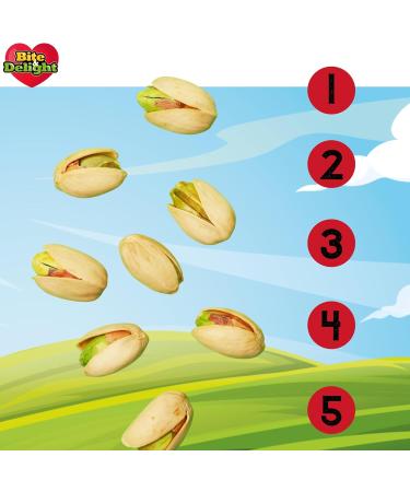 Bite & Delight 2kg Roasted Salted Pistachios in Shell Healthy Snack High in Protein and Healthy Fats Gluten Free Pistachios - Buy Online on GoSupps.com