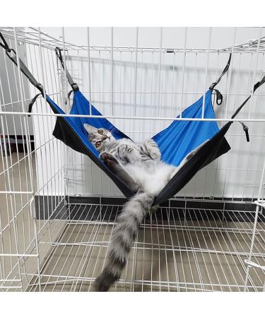 OEFWING Small Pet Cage Hammock - Cozy Hanging Bed for Guinea Pig, Ferret, Rat - Blue - Buy Online on GoSupps.com