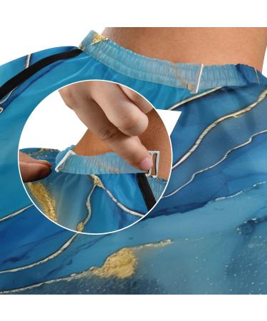 Shop Waterproof Barber Cape - Blue Marble & Cheetah Haircut Bib for Men & Women | Durable Hair Cutting Cape - Buy Online on GoSupps.com