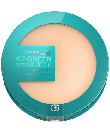 Maybelline New York - Mattifying Complexion Powder - Enriched with Whipped Mango Butter - 97% Natural Ingredients - Blurry Skin Green Edition - Shade: 065 - Capacity: 9 g