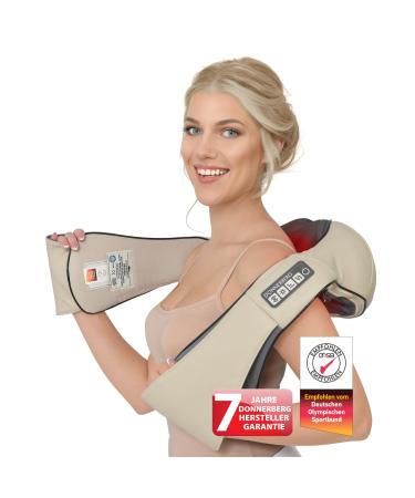 Donnerberg The original neck massage device with a heat 7 -year guarantee beige shiatsu massage device for neck shoulder massage vibration t v tested