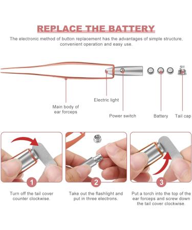 Portable Earwax Removal Tool Set with Luminous Earpicks - Golden - Buy Online on GoSupps.com