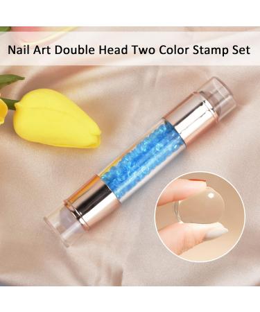 Nail Stamp Silicone French - Double-Headed Manicure Kit for Stunning Nail Art | Home Studio Essential - Buy Online on GoSupps.com