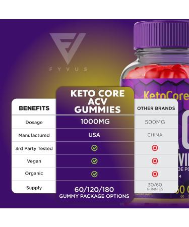 (3 Pack) Keto Core Gummies KetoCore Canada Advanced Formula Health Support Supplement Gummy Avis sur la formule avanc e du compl ment alimentaire pour un mode de vie sain de Keto Core (180 Gummies) - Buy Online on GoSupps.com